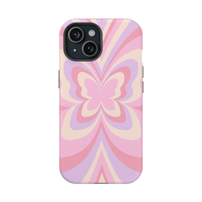 Pink Bow & Butterfly MagSafe iPhone® Case