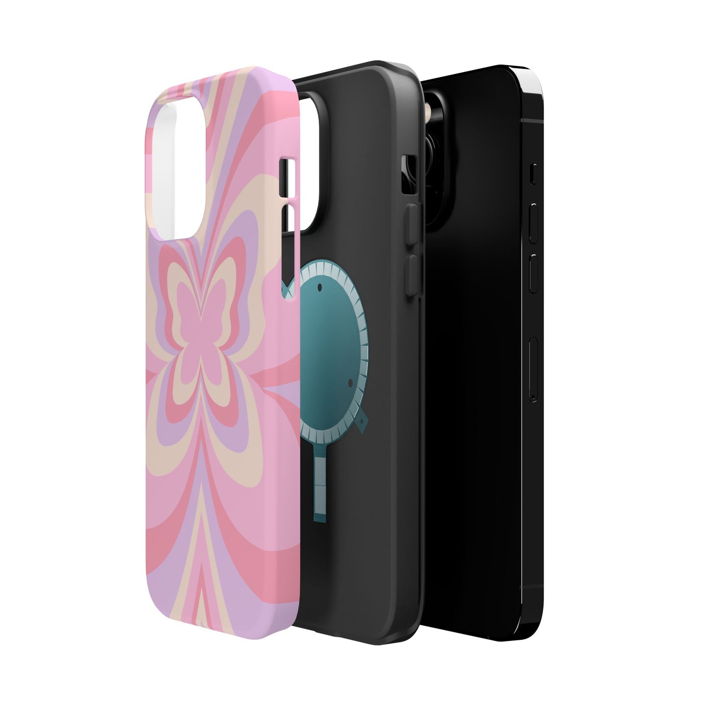 Pink Bow & Butterfly MagSafe iPhone® Case