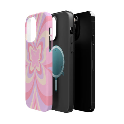 Pink Bow & Butterfly MagSafe iPhone® Case