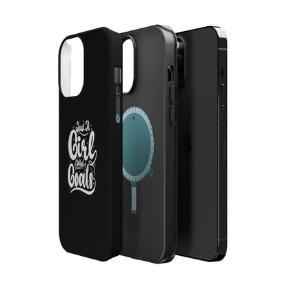 Girl with Goals MagSafe iPhone® Case Black