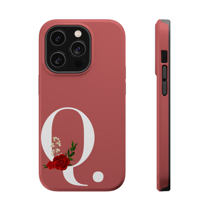 Personalized Letter Q MagSafe iPhone® Case