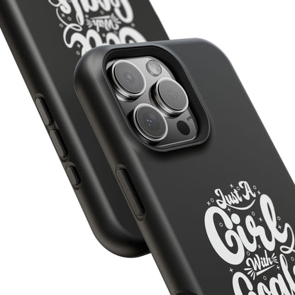 Girl with Goals MagSafe iPhone® Case Black