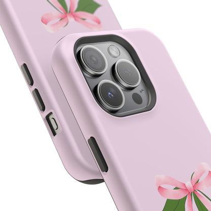 Pink Bow & Cherry MagSafe iPhone® Case