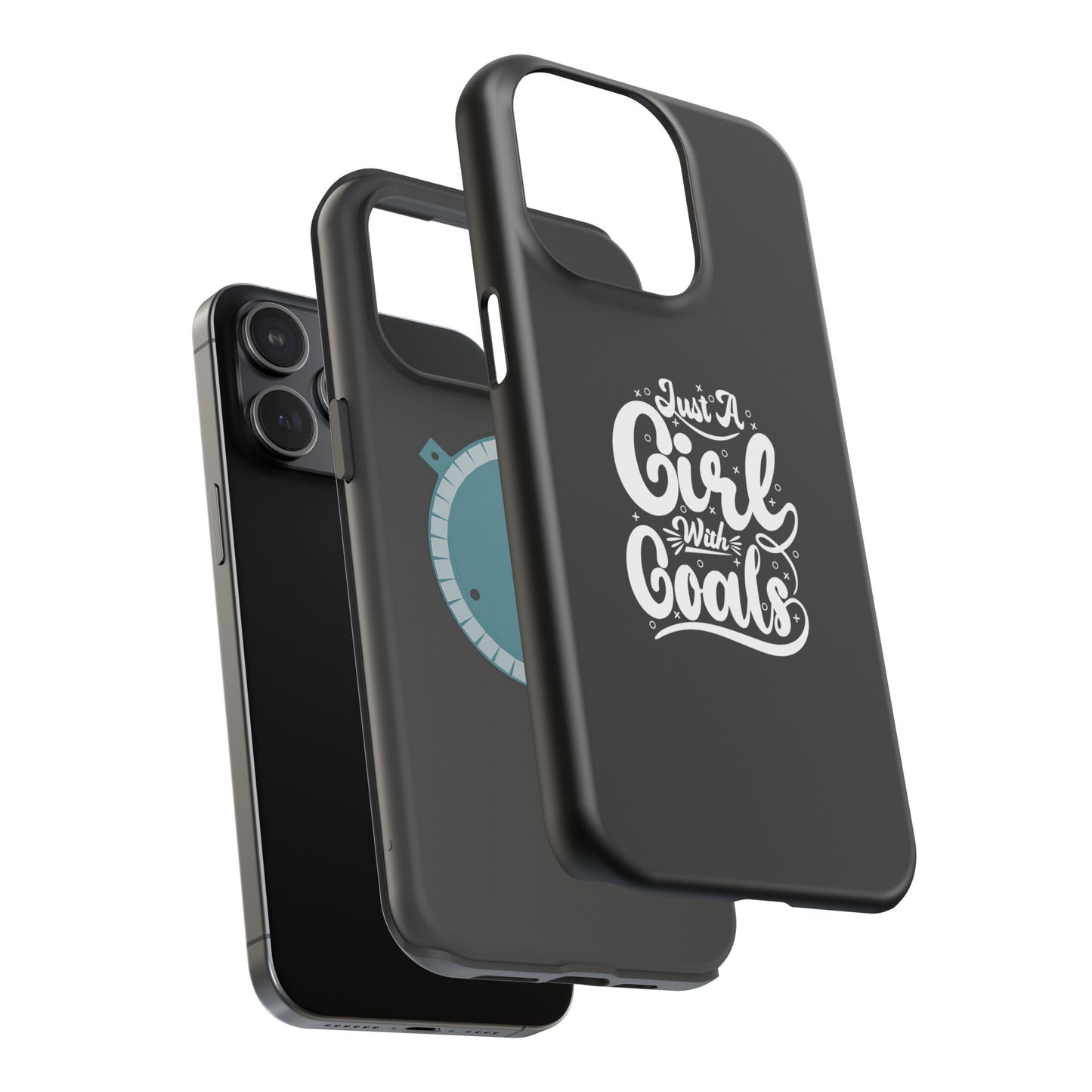 Girl with Goals MagSafe iPhone® Case Black