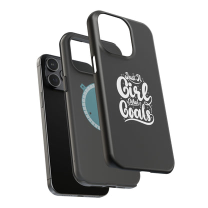 Girl with Goals MagSafe iPhone® Case Black