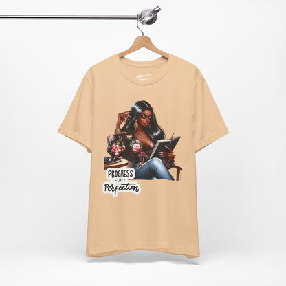 Progress Not Perfection Soft Cotton Tee
