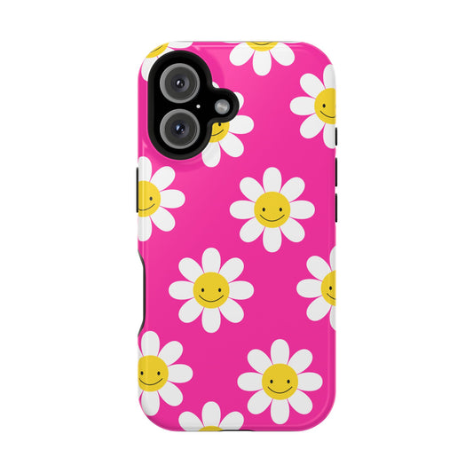 Pink Flowers MagSafe iPhone® Case
