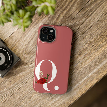 Personalized Letter Q MagSafe iPhone® Case