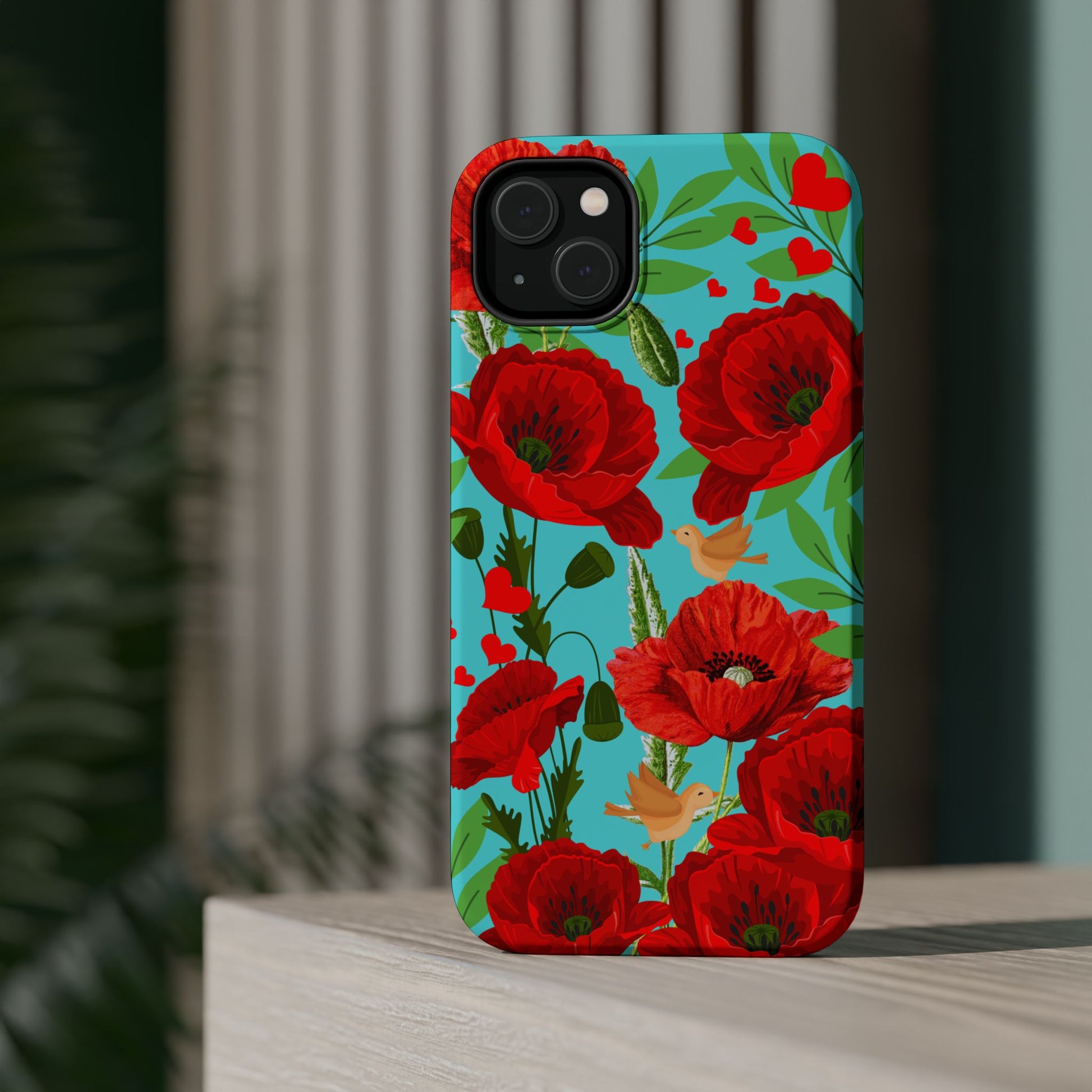 Red Poppy MagSafe iPhone Case iPhone 13 / Glossy Red Poppy MagSafe iPhone Case iPhone 13 / Glossy