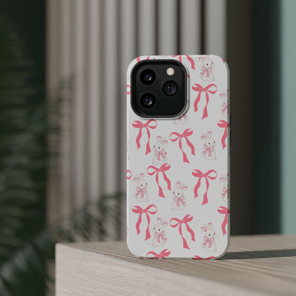 Pink Bows & Bunnies MagSafe iPhone® Case