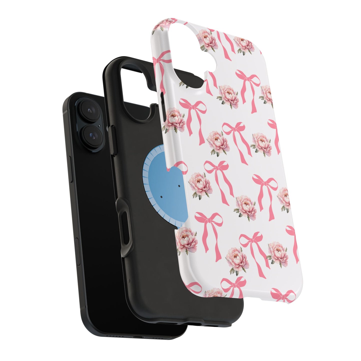 Pink Bow & Flowers MagSafe iPhone® Case
