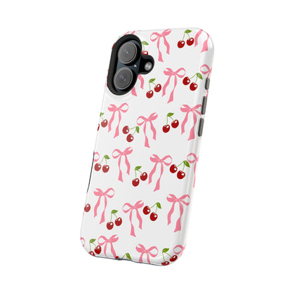 Pink Bows & Cherry MagSafe iPhone® Case