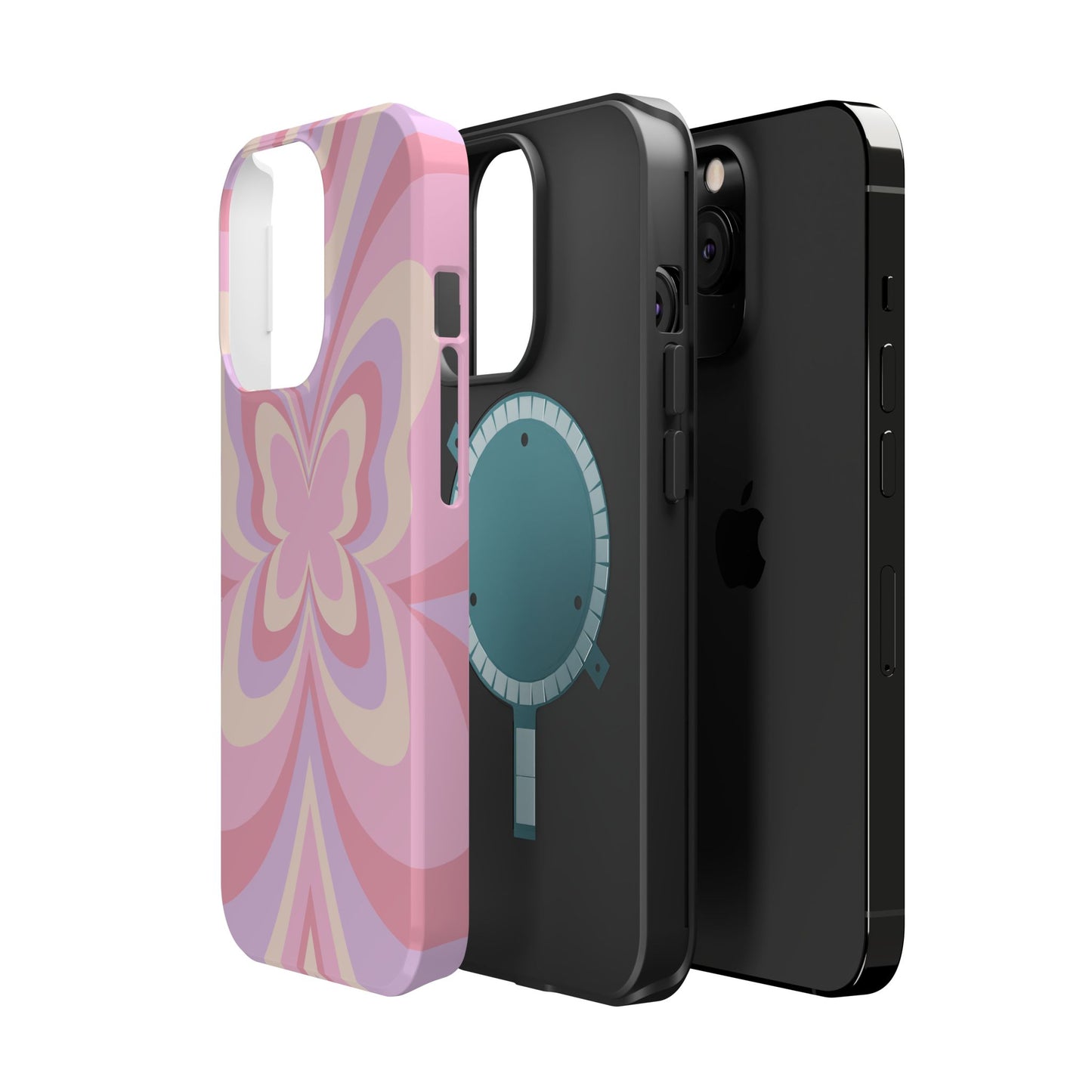 Pink Bow & Butterfly MagSafe iPhone® Case