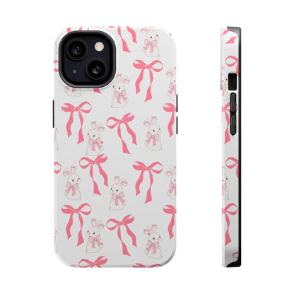 Pink Bows & Bunnies MagSafe iPhone® Case
