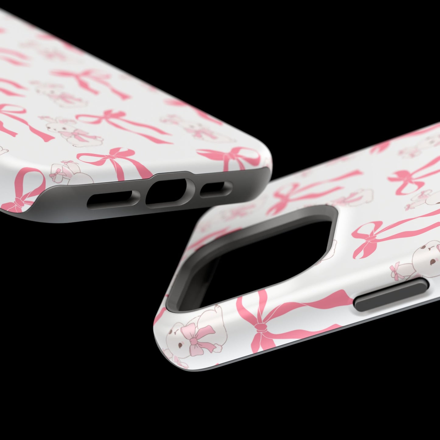 Pink Bows & Bunnies MagSafe iPhone® Case