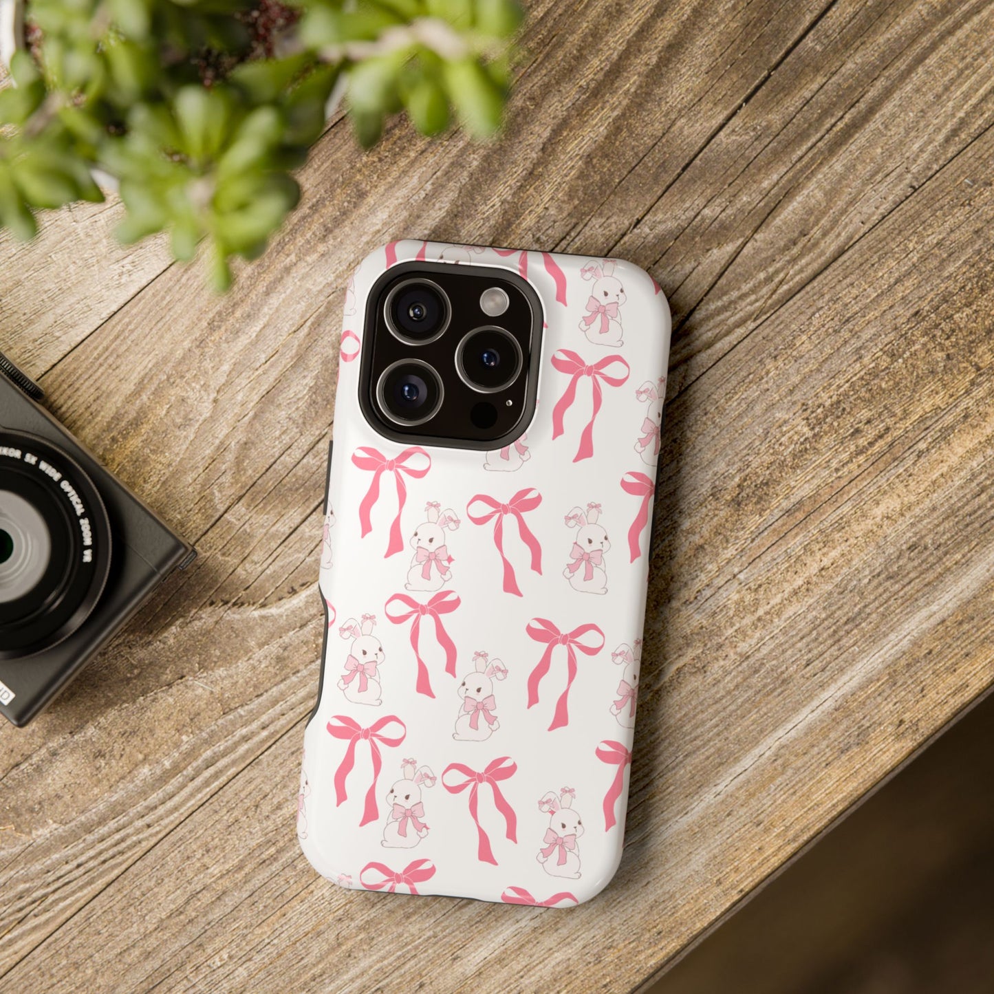 Pink Bows & Bunnies MagSafe iPhone® Case