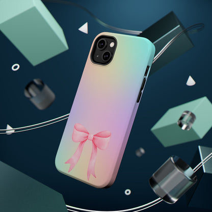 Pink Bow & Cotton Candy MagSafe iPhone® Case