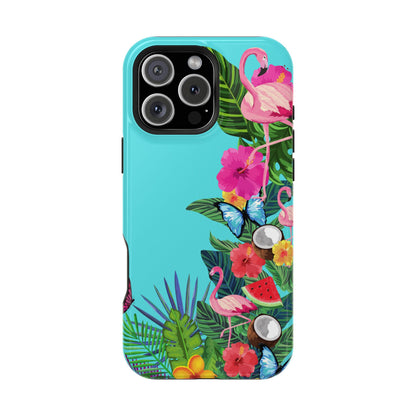 Pink Flamingo MagSafe iPhone® Case