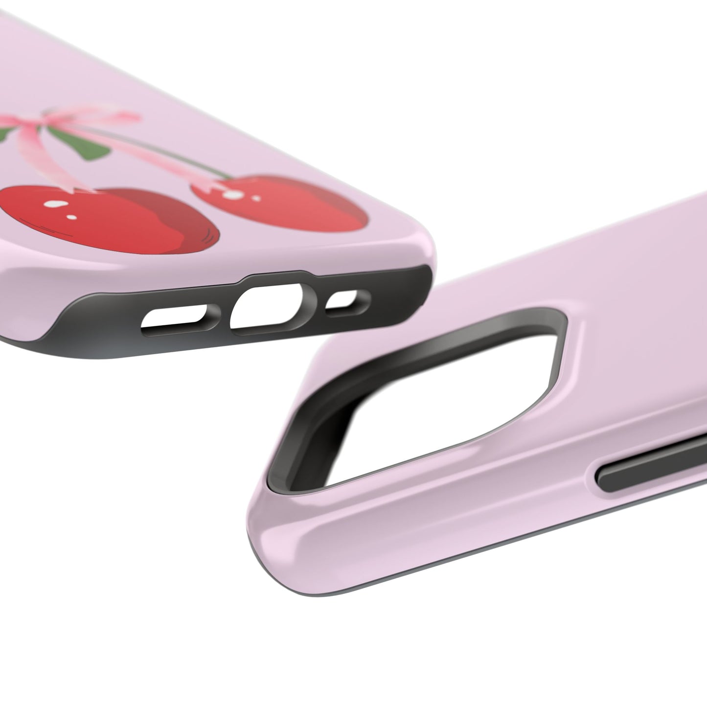 Pink Bow & Cherry MagSafe iPhone® Case