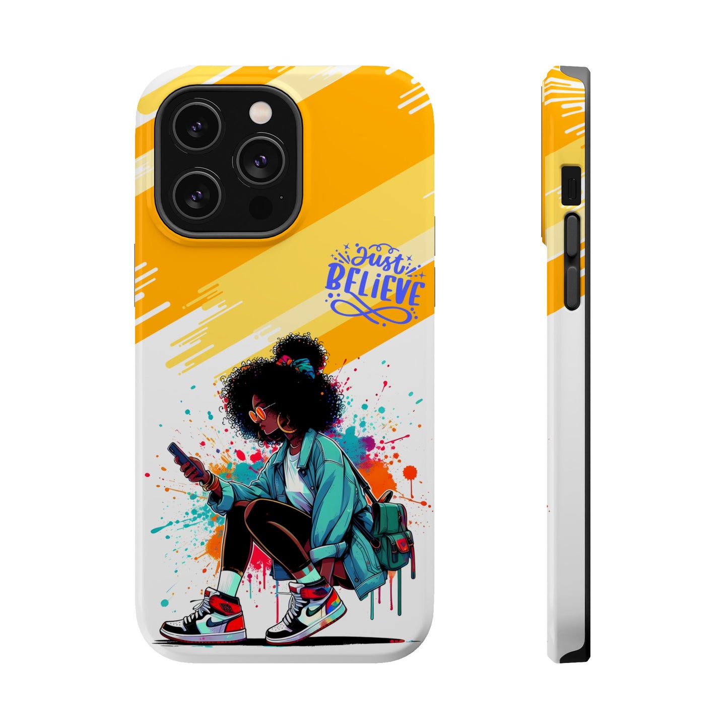 Black Girl Believe MagSafe iPhone® Case