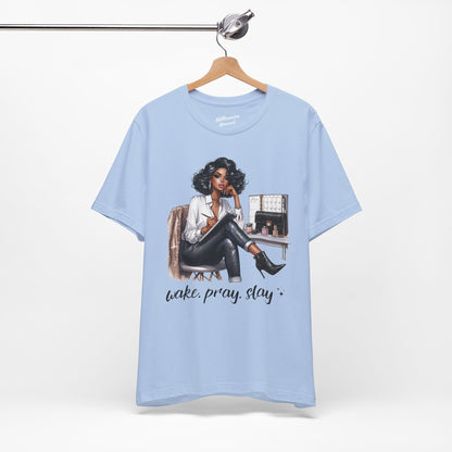 Wake Pray Slay Soft Cotton Tee