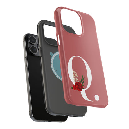 Personalized Letter Q MagSafe iPhone® Case