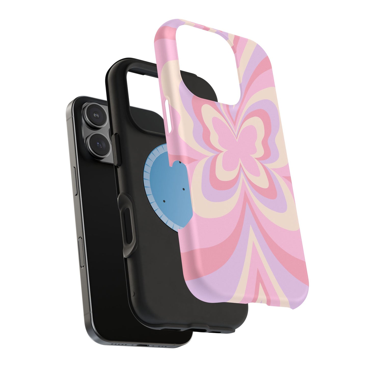 Pink Bow & Butterfly MagSafe iPhone® Case