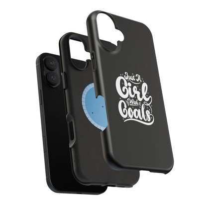Girl with Goals MagSafe iPhone® Case Black