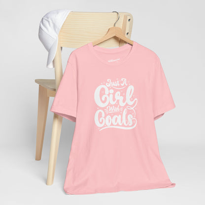Just a Girl with Goals Soft Cotton Tee