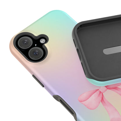 Pink Bow & Cotton Candy MagSafe iPhone® Case