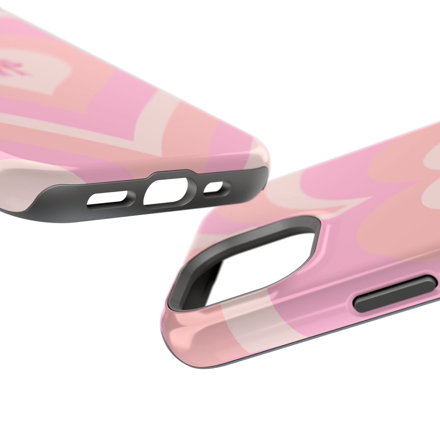 Pink Bow & Big Hearts MagSafe iPhone® Case