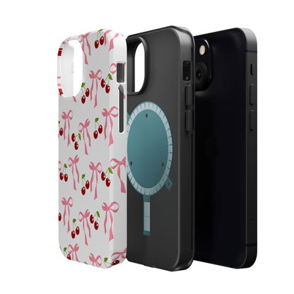Pink Bows & Cherry MagSafe iPhone® Case