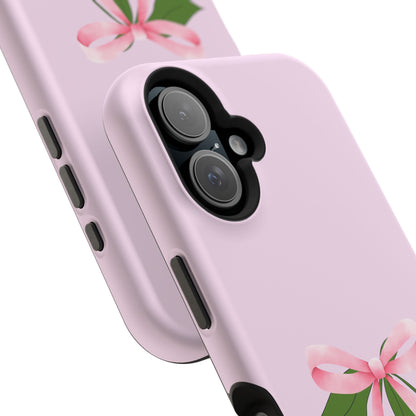 Pink Bow & Cherry MagSafe iPhone® Case