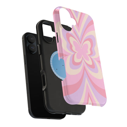 Pink Bow & Butterfly MagSafe iPhone® Case