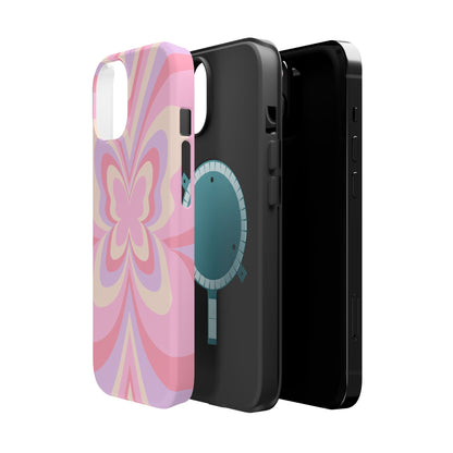 Pink Bow & Butterfly MagSafe iPhone® Case