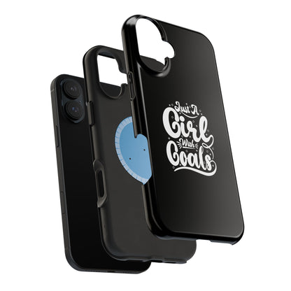 Girl with Goals MagSafe iPhone® Case Black