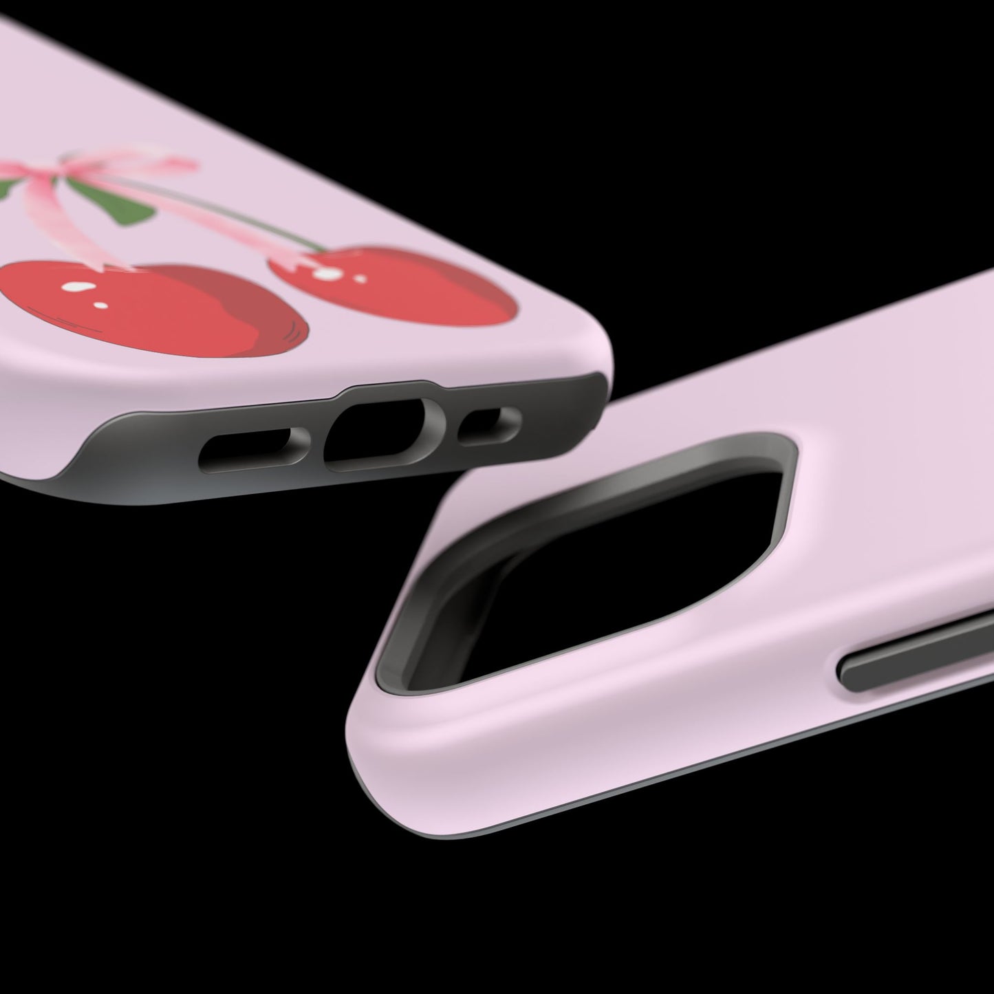 Pink Bow & Cherry MagSafe iPhone® Case