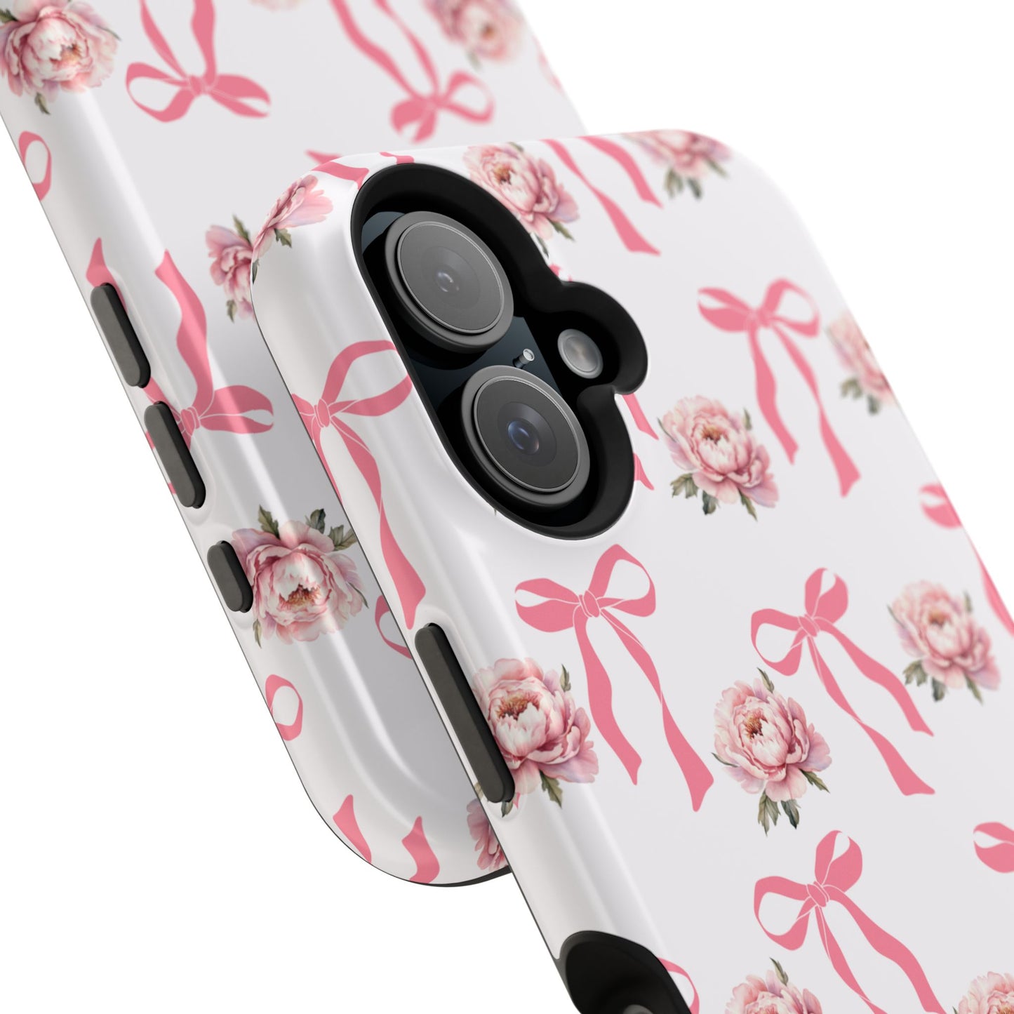 Pink Bow & Flowers MagSafe iPhone® Case