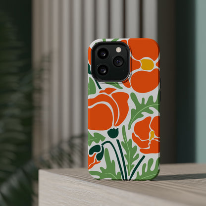 Orange Daisy MagSafe iPhone® Case