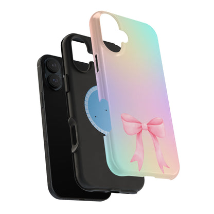 Pink Bow & Cotton Candy MagSafe iPhone® Case