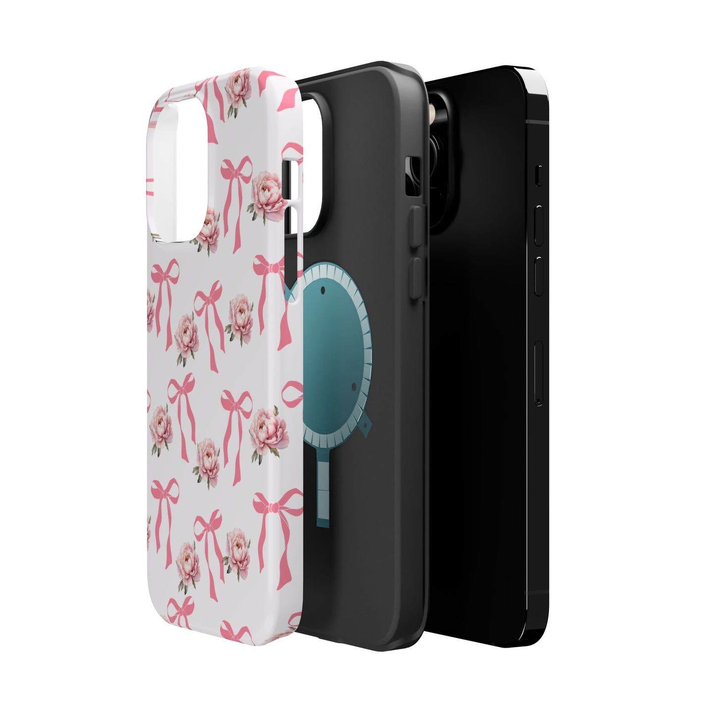 Pink Bow & Flowers MagSafe iPhone® Case
