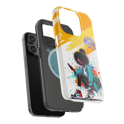 Black Girl Believe MagSafe iPhone® Case