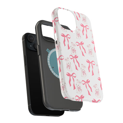 Pink Bows & Bunnies MagSafe iPhone® Case