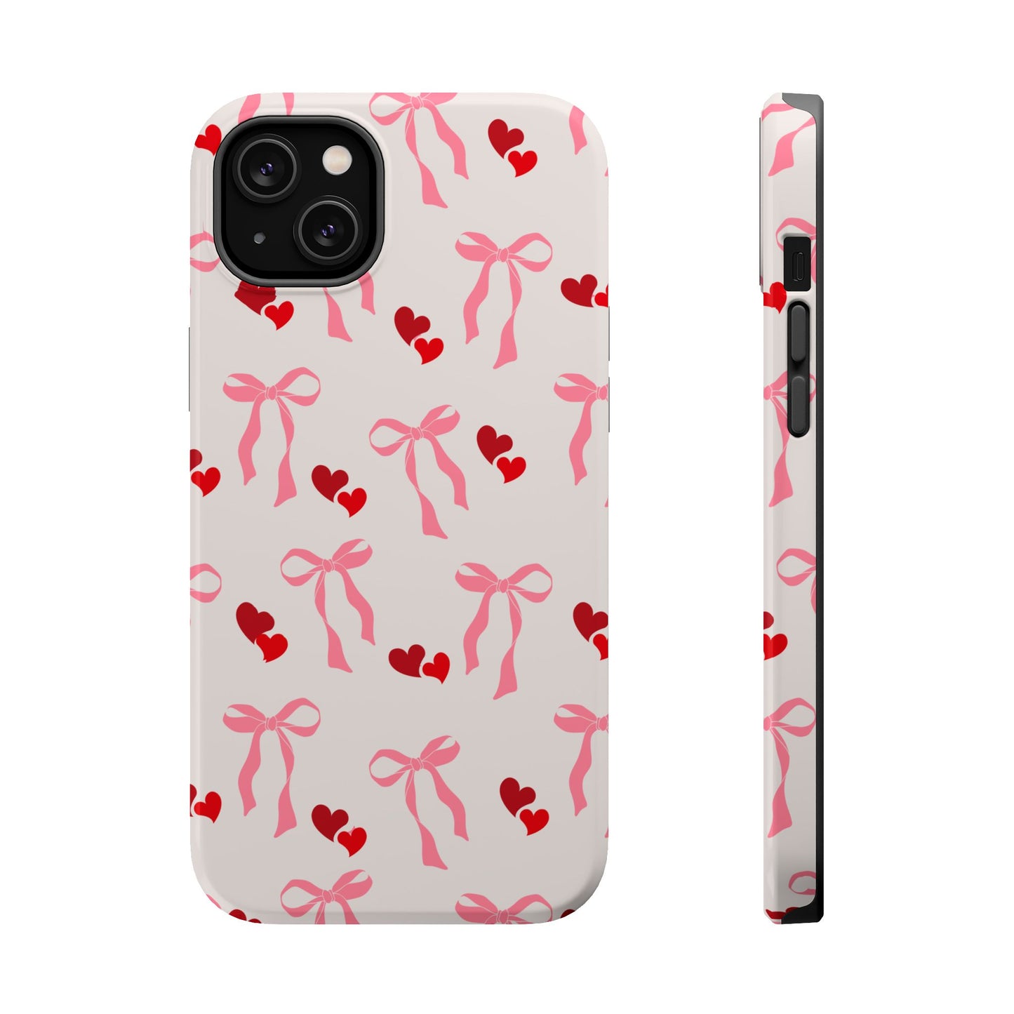 Pink Bows & Hearts MagSafe iPhone® Case