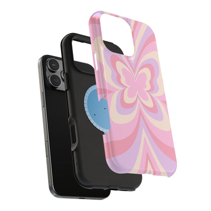 Pink Bow & Butterfly MagSafe iPhone® Case