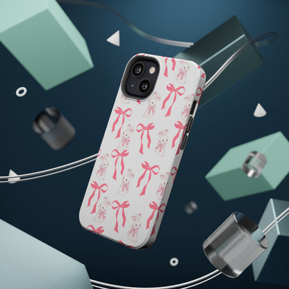 Pink Bows & Bunnies MagSafe iPhone® Case