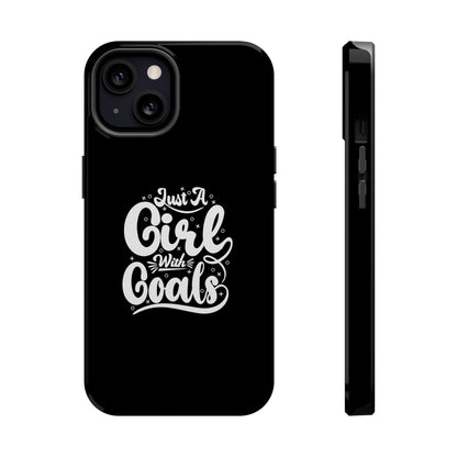 Girl with Goals MagSafe iPhone® Case Black