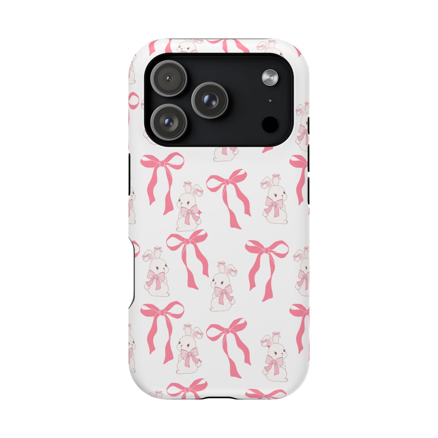 Pink Bows & Bunnies MagSafe iPhone® Case