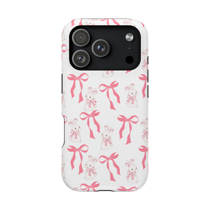 Pink Bows & Bunnies MagSafe iPhone® Case