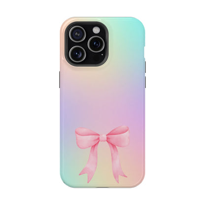 Pink Bow & Cotton Candy MagSafe iPhone® Case